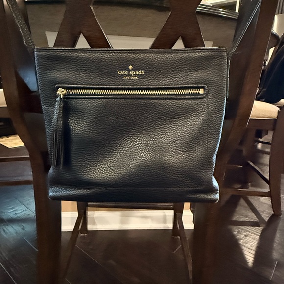 Kate Spade Black Leather Crossbody - Picture 1 of 2